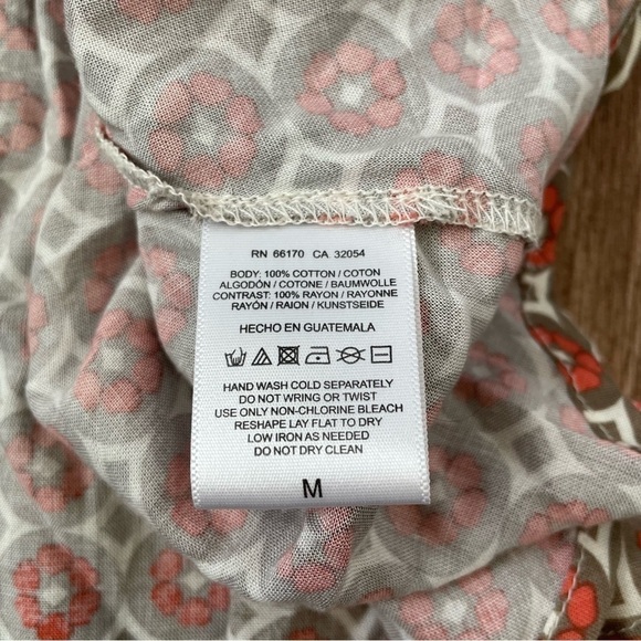 Anthropologie 9-H15 Multi Print Sleeveless Top Size Medium - Picture 4 of 4